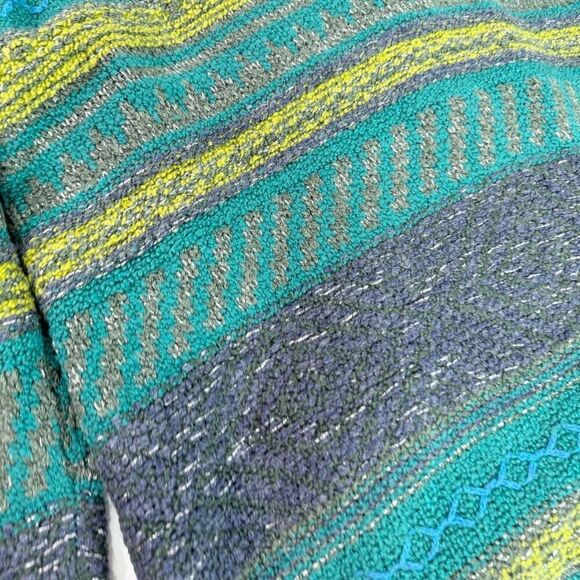 J Jill Sweater Jacket Long Womens 2X Duster Wool Blend Cozy Boho Crochet Green - Picture 7 of 10